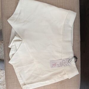 Chic Cream High-Waisted Skort NWT